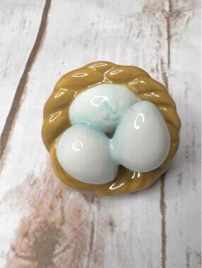 Nora Fleming NEW Egg Nest Mini, Hand Painted Figurine